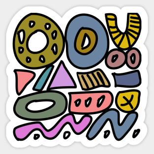 Doodle abstract Sticker